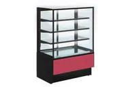 Витрина кондитерская CRYSPI ВПС (ADAGIO LX Cube 900) (C.2.G9006гл.A7021гл.B9005мат.P1.PS.RAL9005мат)