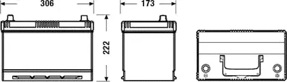 Аккумулятор Exide EFB для Lexus LX 570 2007-2024. Артикул EL954-0