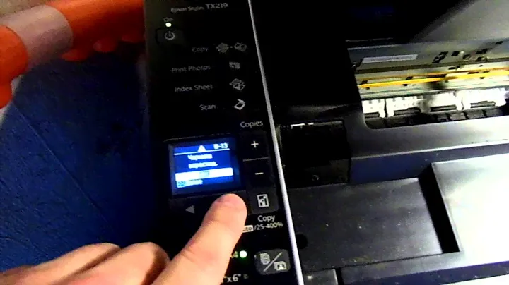КАК ПРАВИЛЬНО МЕНЯТЬ КАРТРИДЖИ С ЧЕРНИЛАМИ В ПРИНТЕРЕ EPSON TX219