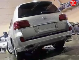 Задний бампер ELFORD Lexus LX 570 (2007-2012) (Неокрашенный)
