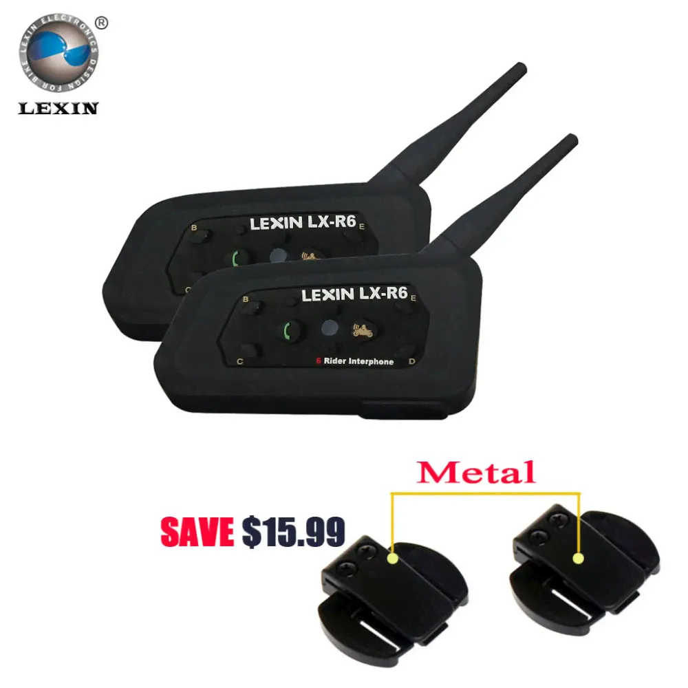 Bluetooth мотогарнитура Lexin LX-R6-2