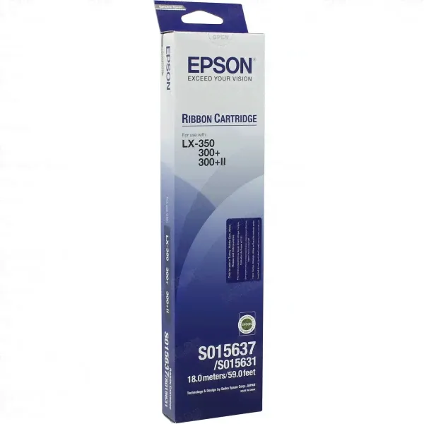 EPSON C13S015637BA картридж матричный чёрный для принтеров LX-300+II, LX-350 (4 млн. знаков)-0