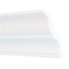 Плинтус потолочный инжекционный NMC LX-130 2 м, белый