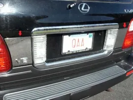 Lexus LX 470 Накладки на дверь багажника, нержавейка, 2 части