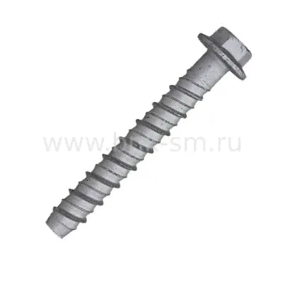 Анкер-винт для бетона R-LX-08X060-HF-ZF с шестигранной головкой и прессшайбой