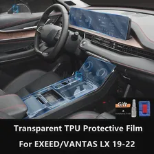 Для EXEED/VANTAS LX 19-22, Центральной консоли салона автомобиля, Прозрачная защитная пленка из ТПУ, пленка для ремонта от царапин, Аксессуары для ремонта