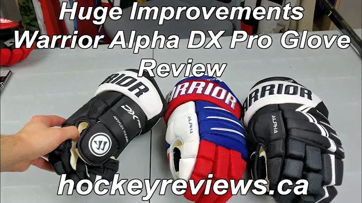 Huge Improvements! Warrior Alpha DX Pro Hockey Glove Snap Shot Review & Alpha QX Pro Comparison