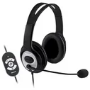 Компьютерная гарнитура Microsoft LifeChat LX-3000 черный/серебристый