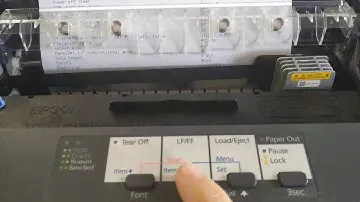 Configuracion papel continuo Epsom LX-350
