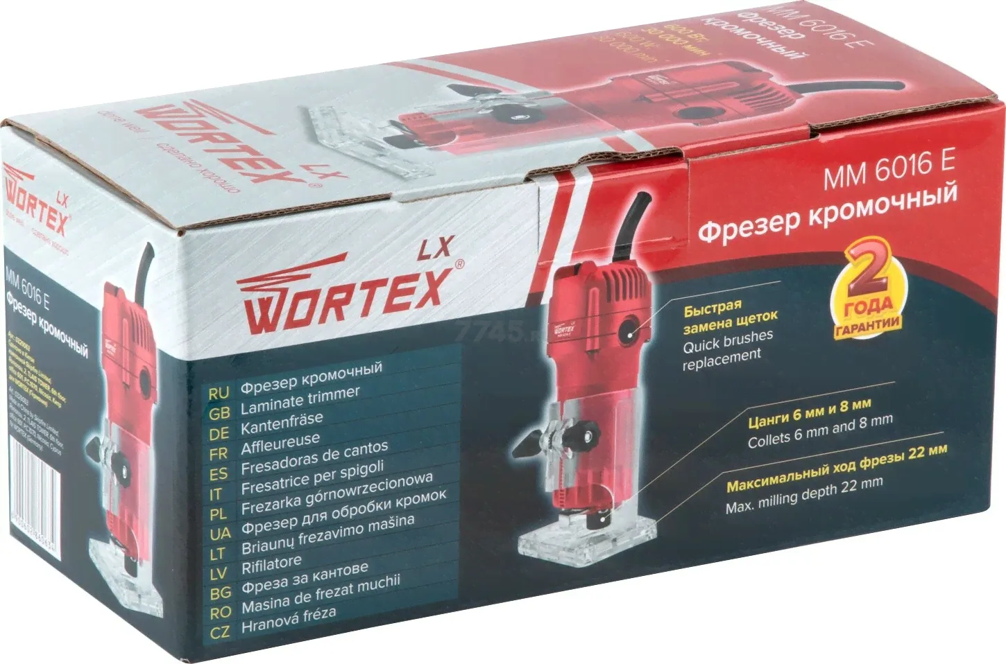 Фрезер кромочный WORTEX LX MM 6016 E (0329063)-1