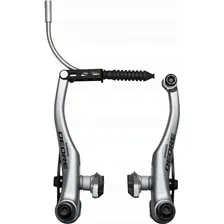 Тормоз SHIMANO DEORE V-BR LX, BR-T610, серебреный, передний, колодки S70C EBRT610FX41SSP