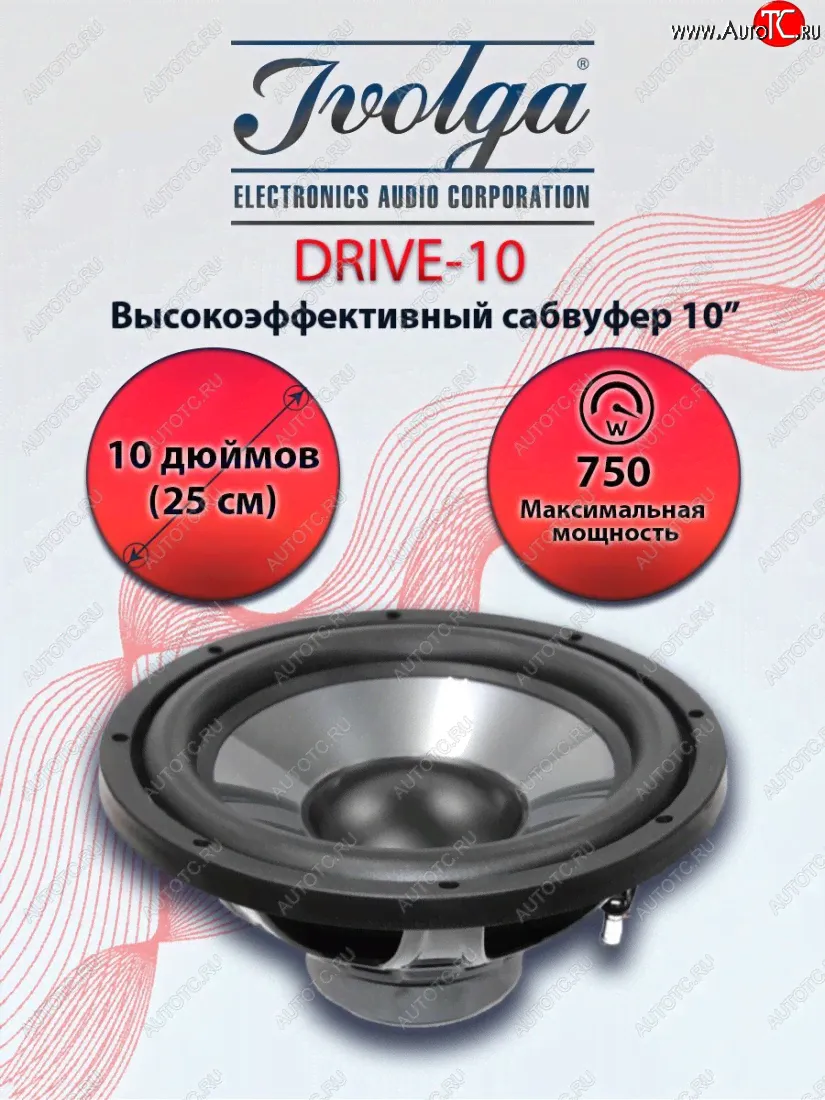 Автомобильный пассивный сабвуфер Ivolga Drive 10 EXEED LX 1-ый рестайлинг (2021-2024)