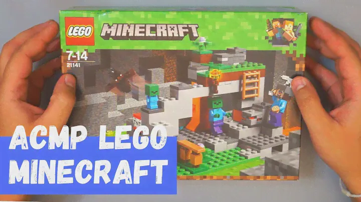 АСМР Lego Minecraft Пещера зомби 21141