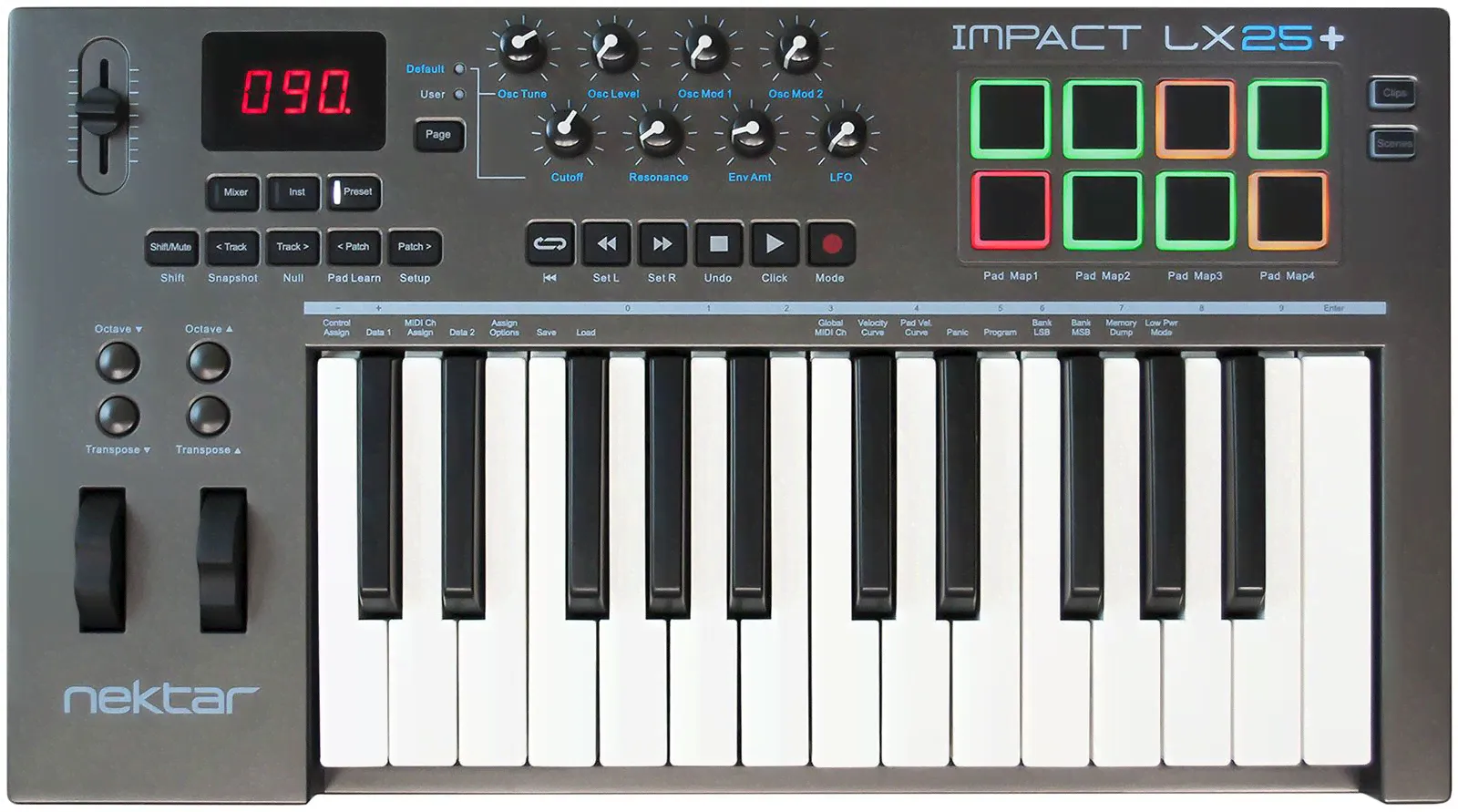 USB MIDI клавиатура Nektar Impact LX 25+