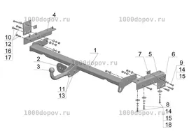Фаркоп Avtos LX 01 Lexus RX 300 2000-2002