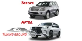 Комплект рестайлинга на Lexus LX 570 2008-2015 в 2019 год