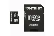 Карта памяти micro SDXC 64Gb Patriot UHS-I LX (PS001073-PSF64GMCSDXC10)