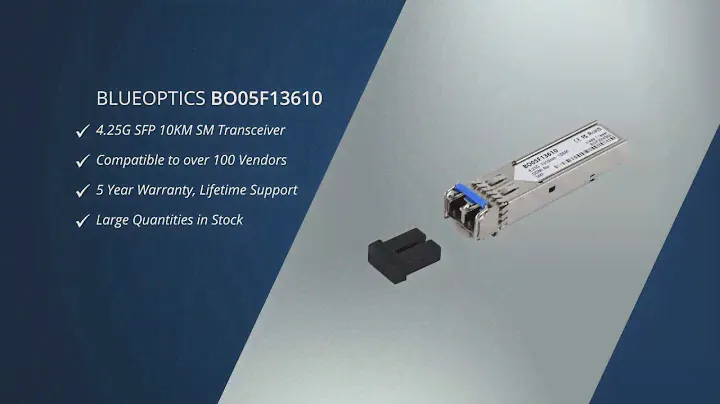 BlueOptics© BO05F13610 - SFP Optical Transceiver SFP 1/2/4G Fibre Channel, 1310nm, 10KM