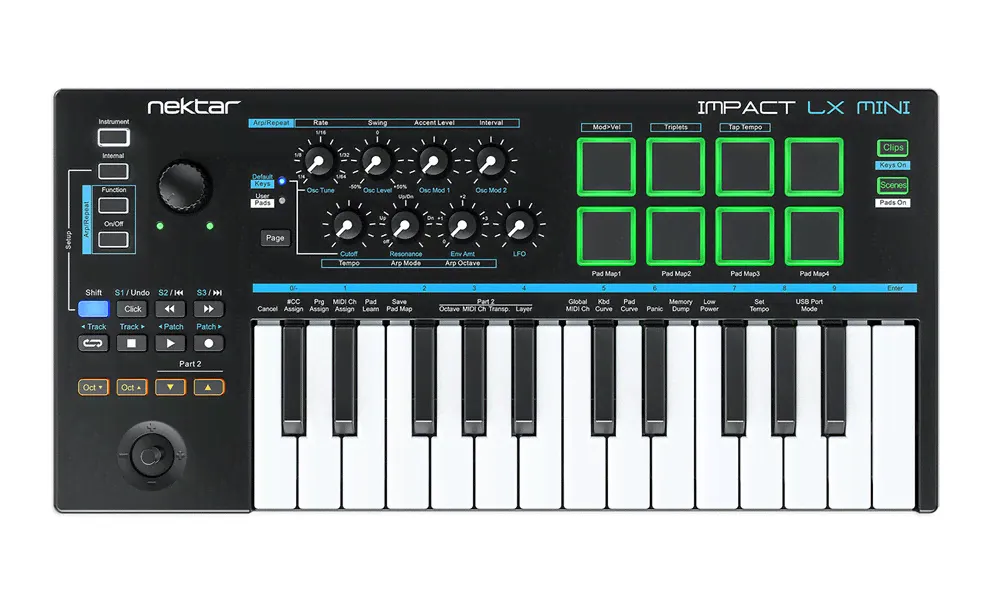 MIDI-клавиатура 25 клавиш Nektar Impact LX Mini