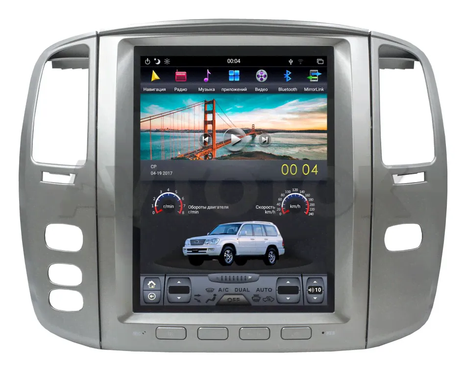 Штатная магнитола Tesla Lexus LX-470 (2002-2007) 2/32Gb Android (левый руль) CF-3219