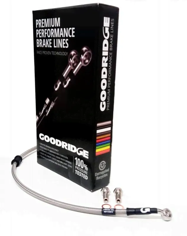 Армированные тормозные шланги Goodridge TTY5700-2PF (2 шт.) Toyota LC200 / Lexus LX 570, LX450D ПЕРЕ-0