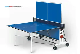Теннисный стол Compact LX blue - усовершенствованная модель стола для использования в помещениях