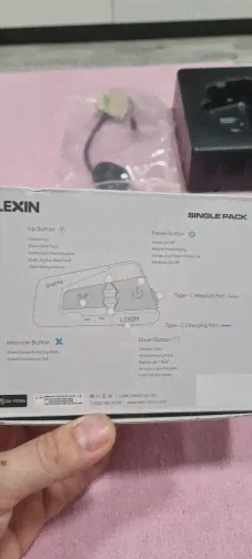 🛍 Гарнитура для мотоциклетного шлема Lexin LX-B4FM-X 10 Rider, 2000 м, Bluetooth, быстрая зарядка-4