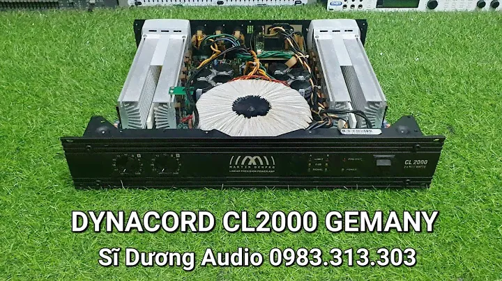 Đẩy DYNACORD CL2000 Made In GERMANY ( Đức ) bãi xịn 1000W×2/4R