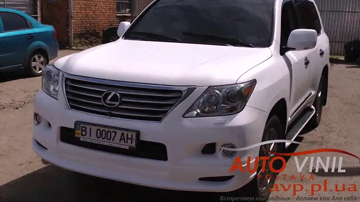 Lexus LX 570 Белый мат антигравийная защита бронировка стекол тонировка